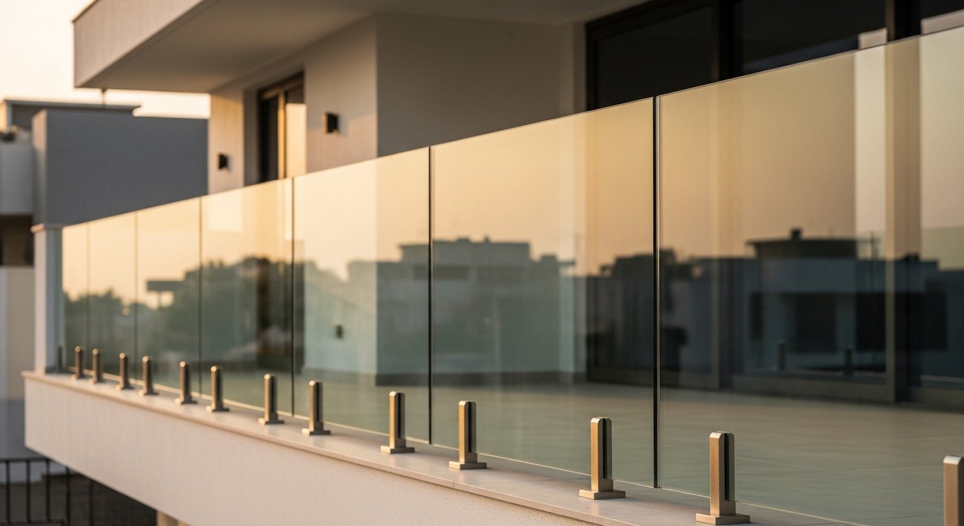 Glass railing price India — frameless and semi-frameless systems by Sun Railings Hyderabad