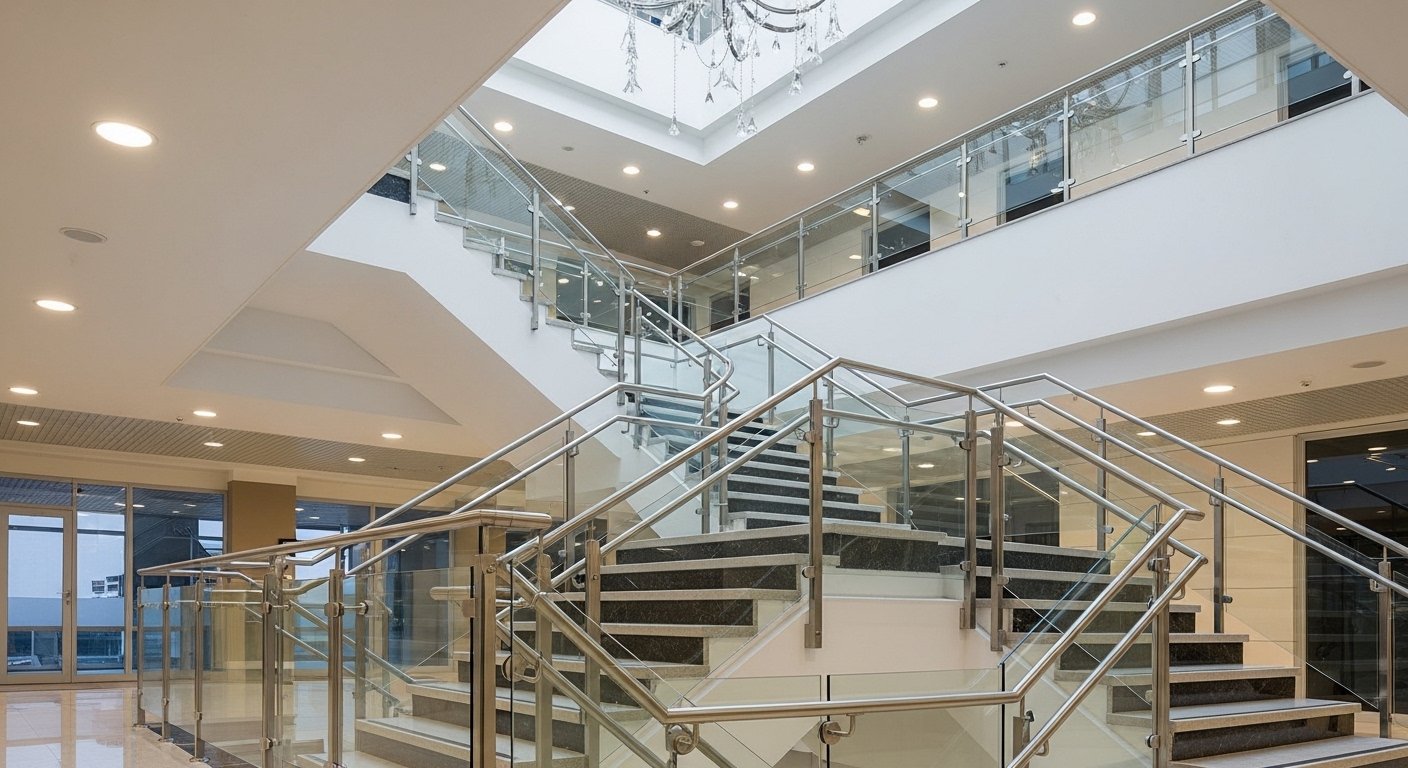 Wall mounted handrail staircase Hyderabad